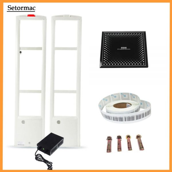 EAS System RF8.2Mhz Security Antenna +1000 Sensor Labels/Tag+1Label Deactivator Retail Store Anti Shoplifting System